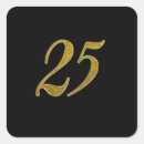 Search for 25 years stickers Black