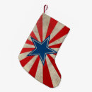 Search for red white and blue christmas stockings Flag