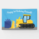 Search for construction birthday banners Digger