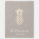 Search for gold and gray blankets For her