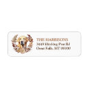 Search for yellow labs return address labels Watercolor