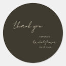 Search for modern bridal shower stickers Thank you