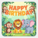 Search for happy birthday monkey stickers Jungle