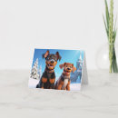 Search for doberman christmas cards Snow