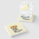 Search for country western style glass coasters Cowgirl