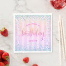 Search for pastel rainbow napkins Sweet 16