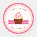 Search for cupcake business stickers Pink