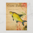 Search for vintage fish postcards French