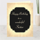 Search for black sister birthday cards Elegant