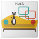 Search for black and white cat tiles Abstract