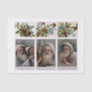 Search for vintage santa gift wrap Paper