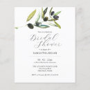 Search for olive branch bridal shower invitations Botanical