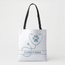 Search for paw print tote bags Veterinarian