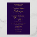 Search for elegant dark purple wedding invitations Typography