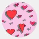 Search for pink hearts background stickers Valentine