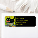 Search for cartoon graphics return address labels Cat