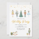 Search for nutcracker party invitations Gold foil