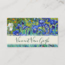 Search for fine art business cards Irises