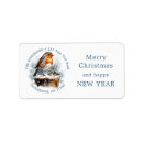 Search for pine cone return address labels Snow
