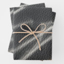 Search for leather look wrapping paper Black