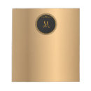 Search for initial notepads Black and gold
