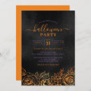 Search for black and orange halloween invitations Floral