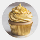 Search for gold cupcake stickers Pastry chef