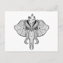 Search for zen doodle postcards Elephant