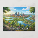 Search for minnesota postcards Minneapolis skyline
