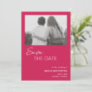 Search for hot pink save the dates Minimalist