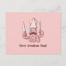Search for cartoon squid postcards Calamari