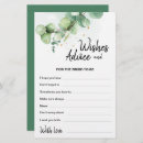 Search for boho wedding advice cards Greenery