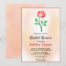 Search for pink rose bridal shower invitations Greenery