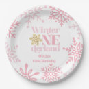 Search for pink snowflake plates For kids