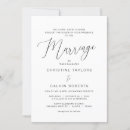 Search for ceremony wedding invitations Black and white