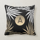 Search for black palm tree cushions Leaves