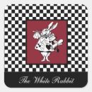 Search for alice in wonderland white rabbit stickers Red