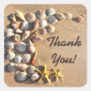 Search for starfish beach wedding stickers Thank you