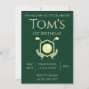 Search for golf 1st birthday invitations Sports