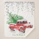 Search for red truck christmas blankets Snow