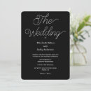 Search for romance wedding invitations Black and white