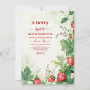 Search for sweet baby shower invitations Strawberry