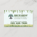 Search for tree service business cards Landscape