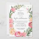 Search for pink peony bridal shower invitations Elegant