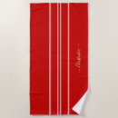 Search for red white striped beach towels Monogrammed