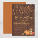 Search for wood baby shower invitations Pumpkin