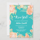Search for summer baby girl shower invitations Its a girl