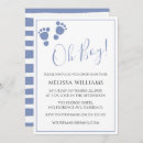 Search for baby footprints invitations Simple
