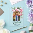 Search for flower graduation invitations Botanical