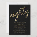 Search for 80 year old birthday invitations Elegant birthday party